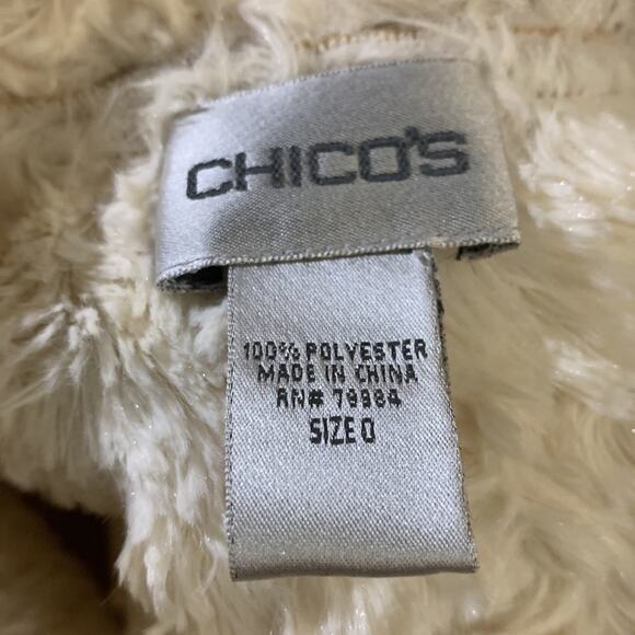 Chico’s Sherpa Lined Embroidered Jacket, romantic, elegant, classic, artisanal - Picture 7 of 8